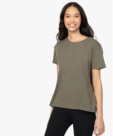 tee-shirt femme a manches courtes avec dos plus long vertA150101_1