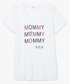 tee-shirt de grossesse avec inscription imprimeA155701_4