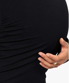 tee-shirt de grossesse a manches longues noirA158101_2