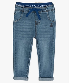 jean bebe garcon avec taille elastiquee – lulu castagnette bleu jeansA165101_1