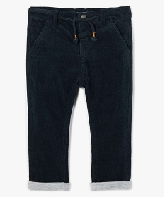 PANTALON NOIR PANTALON NAVY BLAZER:40308100141-Coton///Polyester/