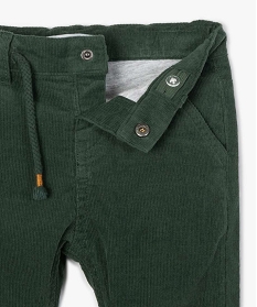 pantalon bebe garcon en velours double jersey vert pantalonsA166701_2
