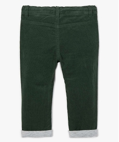 pantalon bebe garcon en velours double jersey vert pantalonsA166701_3