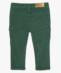 pantalon bebe garcon cargo double vert pantalonsA167301_3