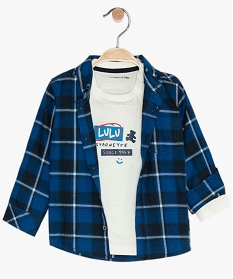 ensemble chemise et tee-shirt garcon - lulucastagnette imprime ensemblesA167901_1