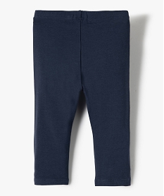 legging long en coton stretch bebe fille navy leggingsA174901_3