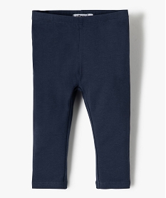 legging long en coton stretch bebe fille navy leggingsA174901_4
