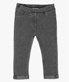 jegging a taille reglable bebe fille gris leggingsA180101_1