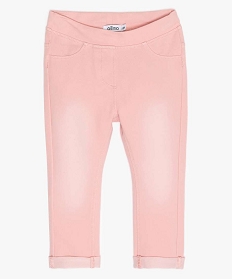 jegging a taille reglable bebe fille rose leggingsA180201_1