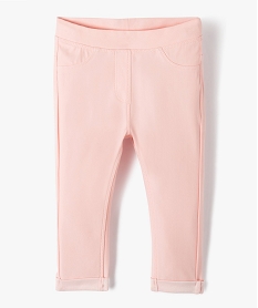 jegging a taille reglable bebe fille rose leggingsA180201_4