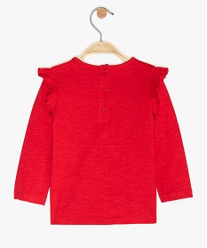 tee-shirt bebe fille a manches longues – lulu castagnette rouge tee-shirts manches longuesA183801_2