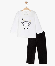 pyjama bebe en velours motif mouton multicoloreA186501_1