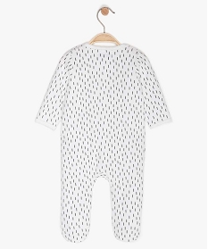 pyjama bebe en velours a motif graphique multicoloreA187601_2