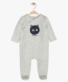 pyjama bebe fille en matiere matelassee pailletee multicolore pyjamas ouverture devantA187701_1