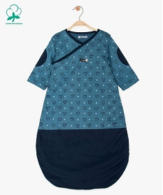 GEMO Gigoteuse bébé garçon à motifs oursons avec manches amovibles Bleu