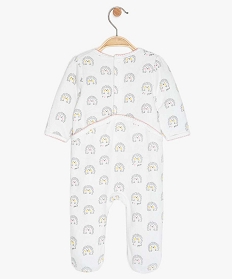 pyjama bebe en velours imprime herisson multicoloreA190701_2