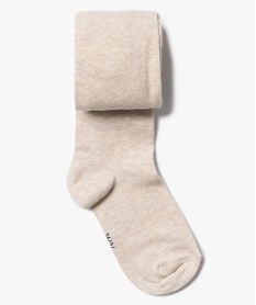 collants chauds uni en coton fille[missing] beige chine collantsA197101_4