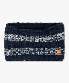 echarpe snood bebe garcon a larges bandes chinees bleuA202701_1