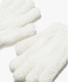 gants fille en maille bouclette (lot de 2 paires) blanc standard foulards echarpes et gantsA205601_2
