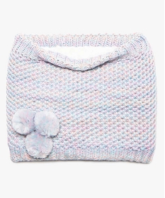 GEMO Snood fille multicolore à paillettes et doublure chaude Multicolore