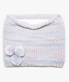 snood fille multicolore a paillettes et doublure chaude multicoloreA205901_1