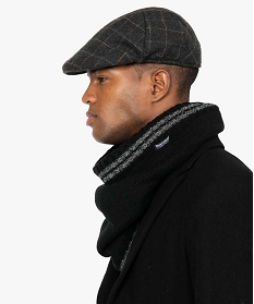 echarpe homme forme snood en maille avec doublure polaire – 3m noir foulard echarpes et gantsA211801_4