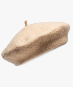 beret femme contenant de la laine beige autres accessoiresA212201_1