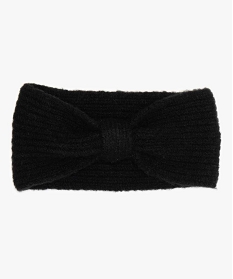 bandeau femme en tricot avec nœud noirA212501_1