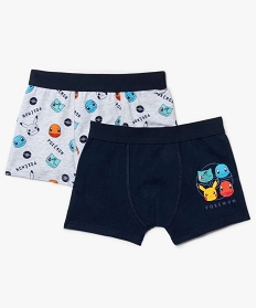 boxers garcon en coton avec motifs (lot de 2) - pokemon multicolore sous-vetementsA222301_1