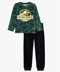 pyjama garcon en velours avec motif dinosaure - jurassic world brunA223601_1