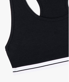 brassiere fille avec dos nageur noir soutiens-gorge brassieresA226401_4