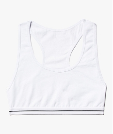 brassiere avec dos nageur fille blanc vif soutiens-gorge brassieresA226501_3
