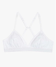 soutien-gorge fille triangle a bretelles multipositions blanc soutiens-gorge brassieresA230501_1