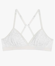 GEMO Soutien-gorge triangle à fines bretelles fille gris standard