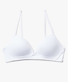 GEMO Soutien-gorge avec bonnets paddés et bretelles multipositions fille blanc vif