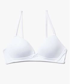 soutien-gorge fille en polyamide recycle avec bonnets paddes blanc soutiens-gorge brassieresA230701_1