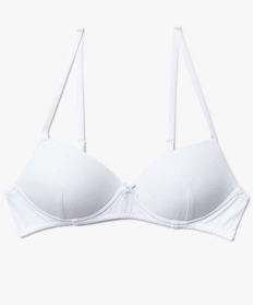 GEMO Soutien-gorge avec bonnets paddés fille blanc vif