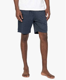 GEMO Short de pyjama en jersey à taille élastique homme bleu chine