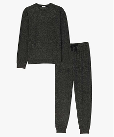 GEMO Pyjama en maille douillette homme gris standard