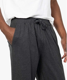 pantalon de pyjama homme en jersey a taille elastique grisA237901_2