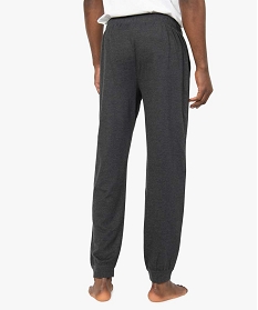 pantalon de pyjama homme en jersey a taille elastique grisA237901_3