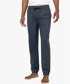 GEMO Pantalon de pyjama en jersey à taille élastique homme Bleu