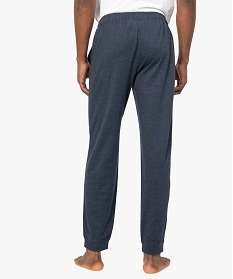 pantalon de pyjama en jersey a taille elastique homme bleuA238001_3