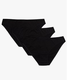 culottes femme unies avec coutures plates (lot de 3) noir culottesA239201_2