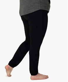 pantalon de pyjama femme grande taille resserre dans le bas noirA244001_3