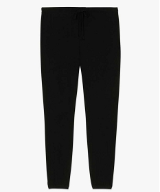 pantalon de pyjama femme grande taille resserre dans le bas noir bas de pyjamaA244001_4