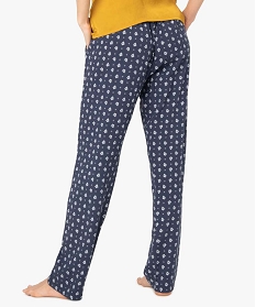 pantalon de pyjama femme a motifs fleuris imprimeA244501_3