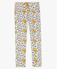 pantalon de pyjama femme a motifs fleuris imprimeA244601_4