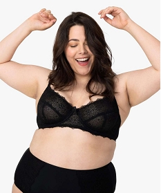 soutien-gorge grande taille emboitant a armatures en dentelle noir sous-vetementsA251501_1