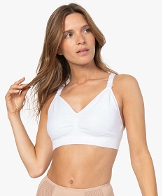 GEMO Soutien-gorge d’allaitement avec dos modulable en dentelle Beige